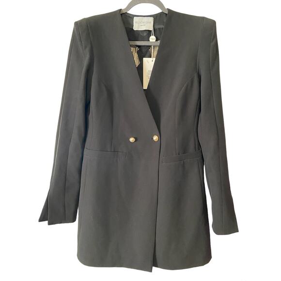 Valentina Shah Western Cowboy Dixie Dress Heart Rhinestones Fringe Blazer Size 6 - Picture 7 of 15